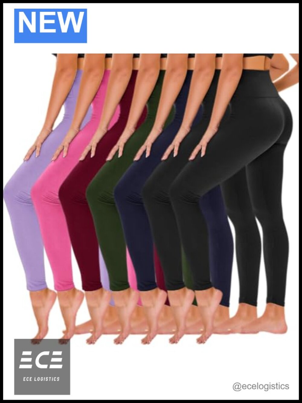 TNNZEET 7 Pack High Waisted Leggings with Pockets Full Length Capri